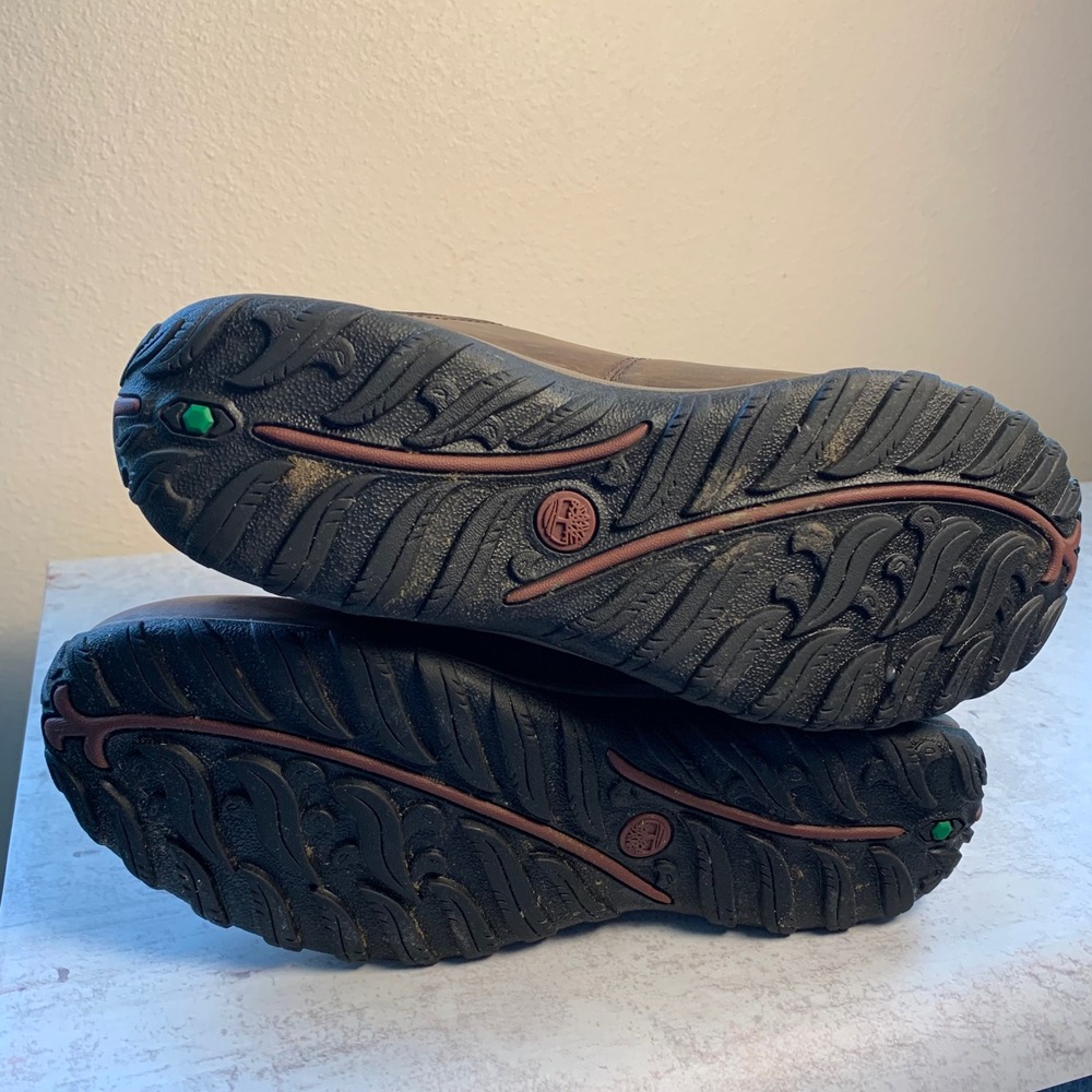 Timberland Norwood Mid Waterproof Hiking Boots Women's 9.5 Brown Leather 9505A - Picture 10 of 10